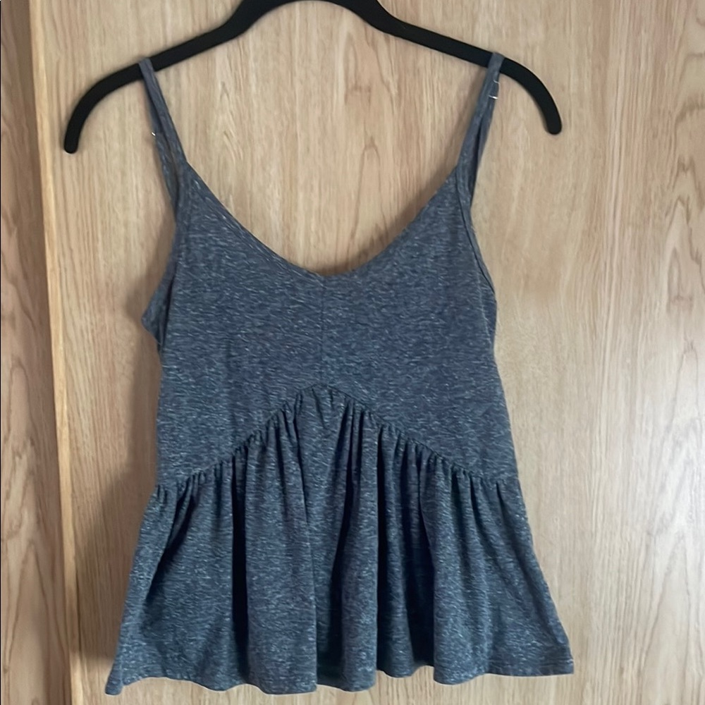 Poof! Gray Camisole Top with Sleek Design